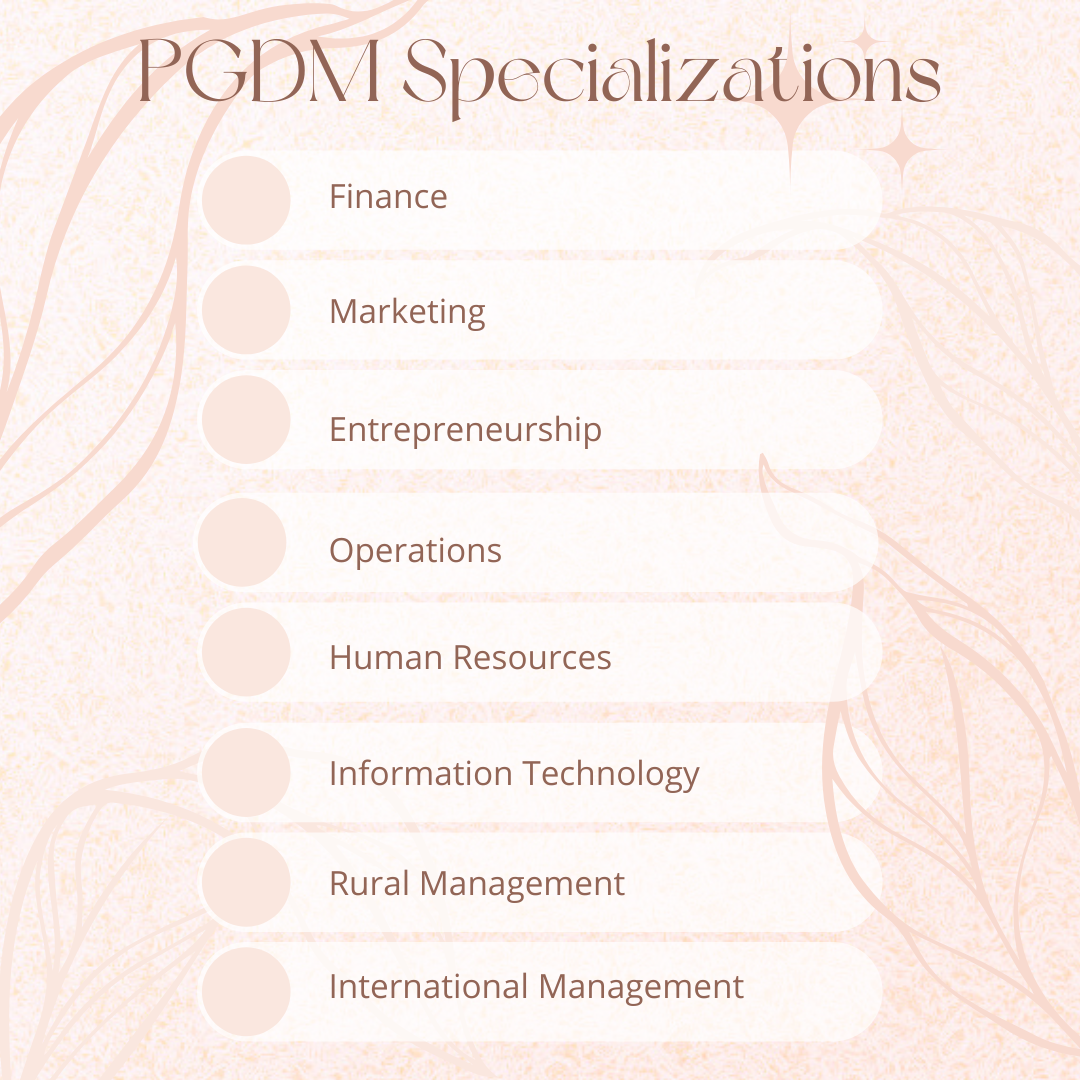 PGDM specializations